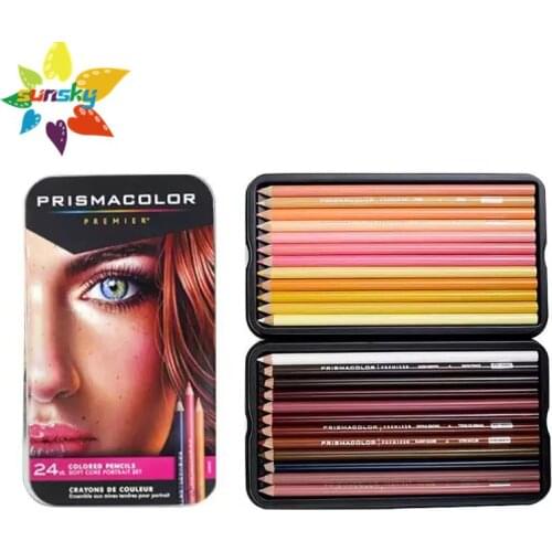 Professional artist Pencil 12/24/36/48/72 Colors Prismacolor Soft Oily Colored Pencils For Painting Student Artist Art Supplies