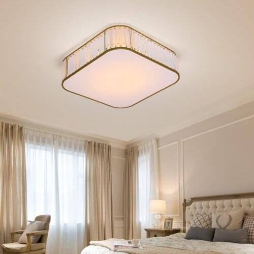 American light luxury ceiling light simple study light post modern crystal living room bedroom LED light wholesale