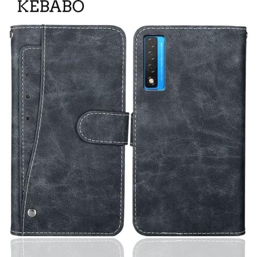 Luxury Wallet TCL 20 5G Case 6.67" Vintage Flip Leather Business Protective Cover For TCL 20 5G Case Card Slots