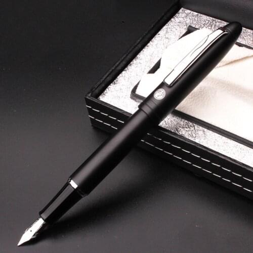 Picasso 932 Inherit Matte Black Fountain Pen Iridium Fine Nib Noble Gift Box Optional Office Business School Writing Gift Pen