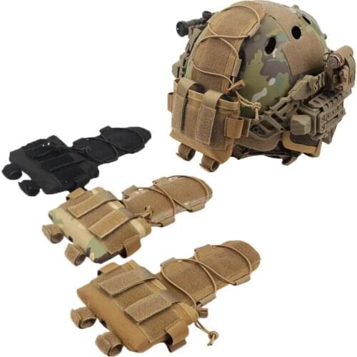 Tactical Helmet Battery Pouch MK2 Helmet Battery Pack FAST Helmet Balance Weight Bag for Airsoft Hunting Outdoor Sport Equipment