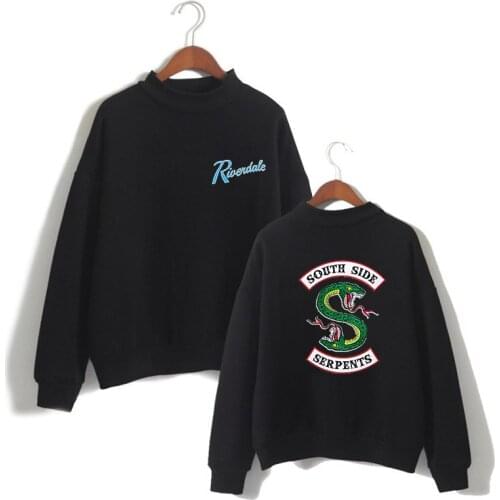 Factory direct wholesale men and women section river valley town round neck Riverdale Winter Fleece Sweatshirt loose printed tem