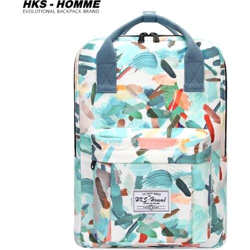 New Womens Backpack Female Backpacks School bag For Girls Fashion Backpack Waterproof canvas Travel Bag laptop 14 15.6 inch