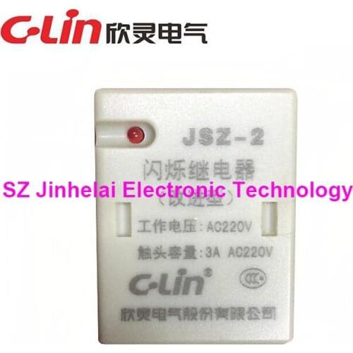 100%New and original C-Lin Flashing relay JSZ-2 AC220V DC24V
