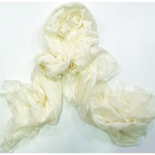 2021 Women Lace Patchwork Pure Viscose Cotton Scarf Big Size Scarf Shawls 3Colors 10pcs/lot