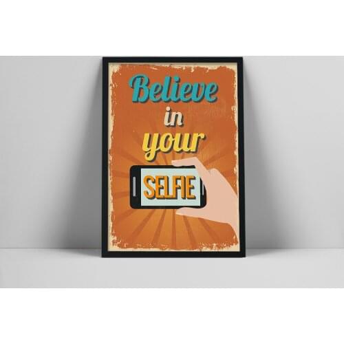 Abstract Funny photography Selfie Canvas Painting Assertive Positive Energy Words Posters and Prints Wall Art Bedroom Home Decor