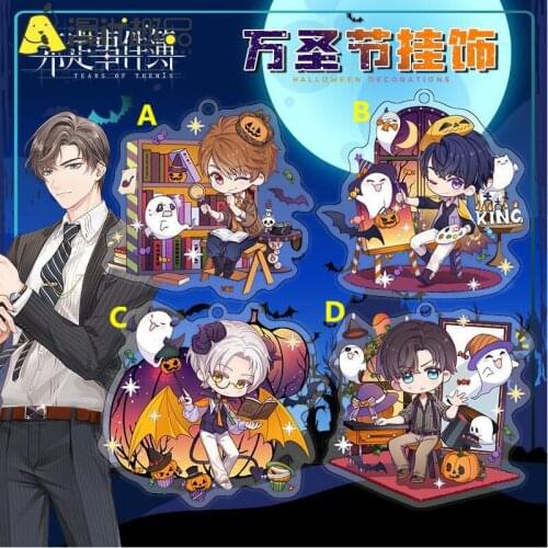 Anime Keychain Tears of Themis Vyn Richter Acrylic Keyring Strap Figure Scene