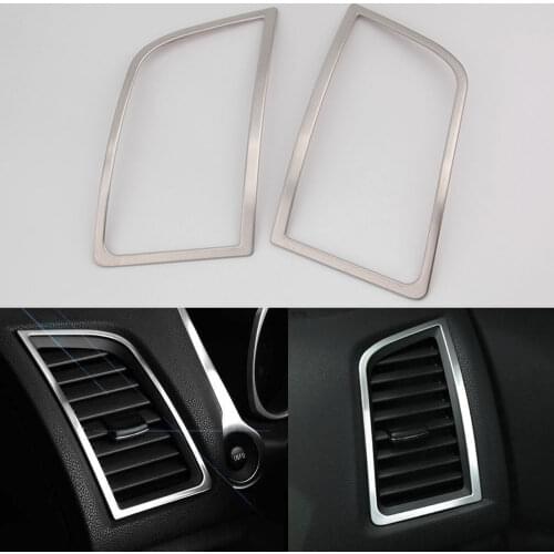 BBQ@FUKA Fit For Mitsubishi ASX Outlander Sport RVR Chrome Dashboard Side Air Vent Cover ABS 2011 2012 2013 2014 2015 2016 2017