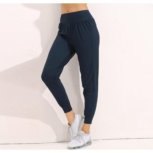 Autumn High Waist Fitness Joggers Pants Women Stretchy Running Workout Sport Trousers Soft Breathable Beam Foot Harem Pant