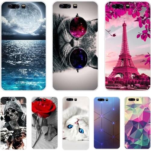 Cover phone case for huawei P10 LITE Plus 2017 oft tpu silicon back cover 360 full protective printing transparent coque