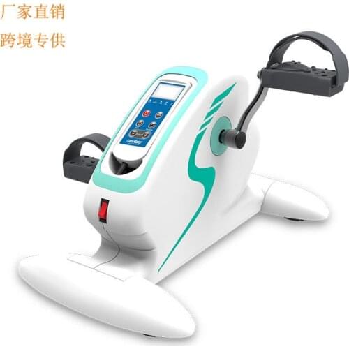 Electric Stepper Trainers Fitness Bicycle Mini Exercise Bike Home Exerciser Pedal Stepper Fitness Portable Bike Cycling Work Out