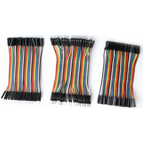 Dupont Line 40pin 10CM Male to Male + Female to Male + Female to Female Dupont Jumper Wire Dupont Cable for arduino diy kit