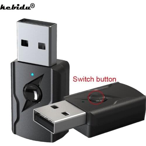 Kebidu Wireless 4 IN 1 USB Bluetooh 5.0 Audio Receiver Transmitter 3.5 AUX Jack RCA Stereo Bluetooth Adapter For TV PC Car Music