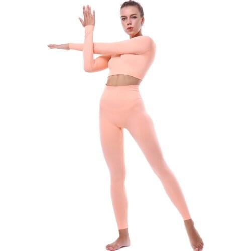 Yoga Sets Women Gym Sports Set Elastic Sports Hight Waist Leggings Sportswear Workout Sets Women Yoga Sets Women Gym Sports Set