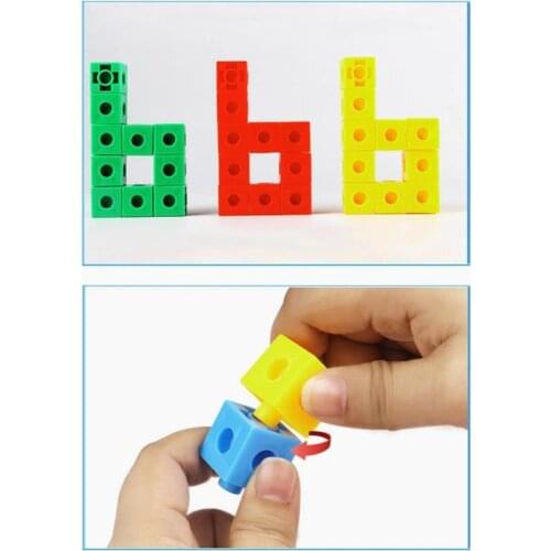 Multilink Cubes, Building Blocks Set of 500pcs Math Counting Educational Toys