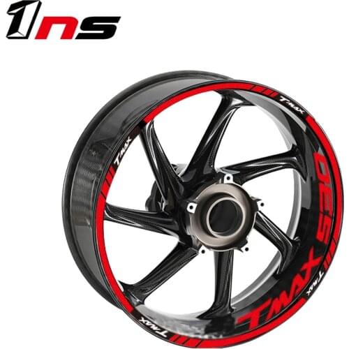 For Yamaha TMAX530 TMAX 530 motorcycle wheels modified decals wheels rims reflective waterproof stickers personality stickers