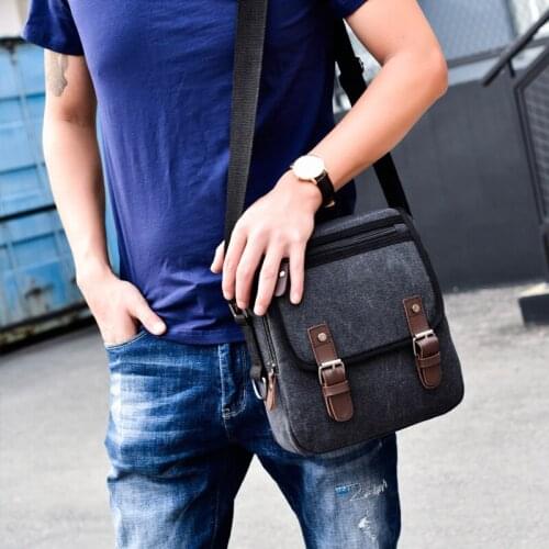 Fashion Mens Casual Shoulder Bag Canvas Handbag Briefcase Tote Working Messenger Bags Satchel