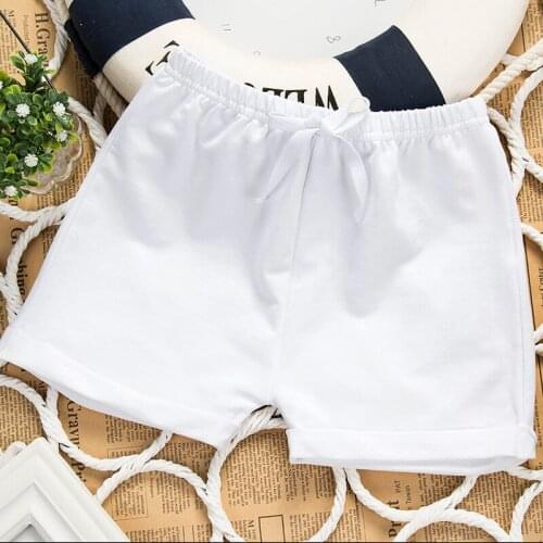Fashion Girls Shorts Top Quality Cotton White Panties Baby Boys Clothes Children Pants for 1-7 Years Kids Short Cute Pants