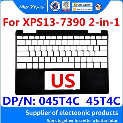 New original US Palmrest Upper Cover Case C shell black For Dell XPS13-7390 XPS 13 7390 2-in-1 DDP31 045T4C 45T4C AQ2C9000101