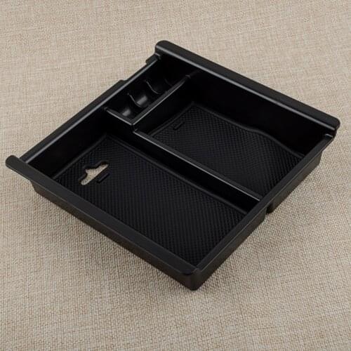 Car Center Console Armrest Storage Box Organizer Holder Tray Black Fit For Toyota Tacoma 2016 2017 2018 2019 2020 2021