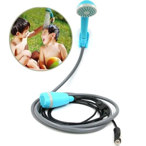 Portable Electric Shower High Pressure Power Washer Outdoor camping Shower With Hose Bathe Tool Travel Cleaning Tool Car clean