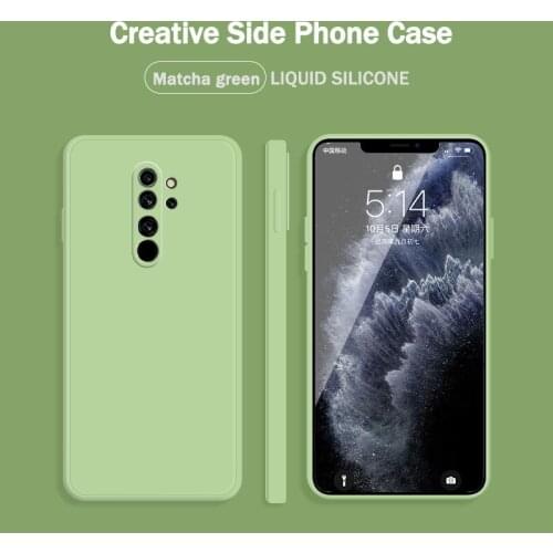 Straight Edge Style Soft Handfeeling Gel Silicone Shockproof Phone Case for Xiaomi Redmi Note8Pro Dustproof Back Cover