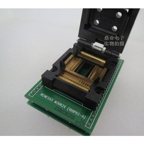 Clamshell 100%New&Original NO.TA012-B006/PQFP100/QFP100 IC Burning seat Adapter testing seat Test Socket test bench