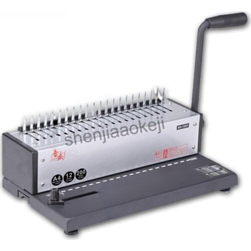 SD-1201 Office dedicated binding machine Manually Binding Machine Comb-type/clamp folder of a4 paper Bookbinding Machine 1pc