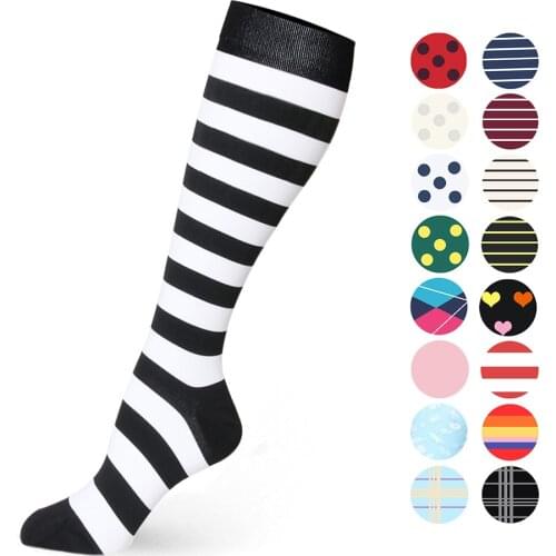 Sport Compression Socks Anti Fatigue Men Women Nylon Medical Stockings Specializes Outdoor Cycling Pulled Muscle Sports Socks