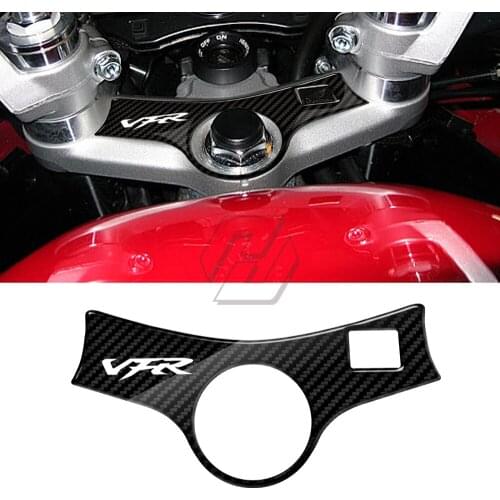 For Honda VFR 800 2002-2006 3D Carbon-look Upper Triple Yoke Defender