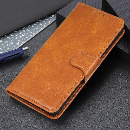 For Realme 6 7 8 Pro 7i Shockproof Flip Matte Leather Wallet Case Card Slots Stand Business Cover