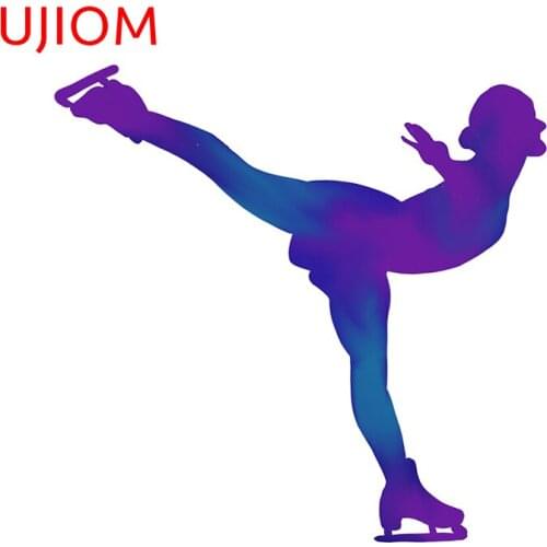 UJIOM Figure Skater Spiral Decoracion Para Sala Wall Stickers Home Decoration Accessories for Living Room Waterproof Wall Decal