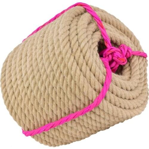 Natural Jute Rope 28MM Heavy Duty Twisted Hemp Rope for Crafts Nautical, Cat Scratching Post, Chandelier, Climbing, Hammock