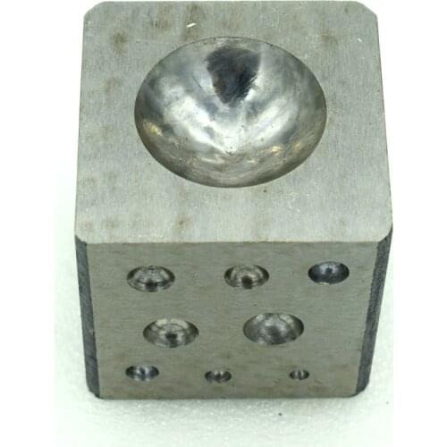 Jewelry Steel Dapping Block Square Punch Jewelry Metal Forming Tool 5*5*5CM