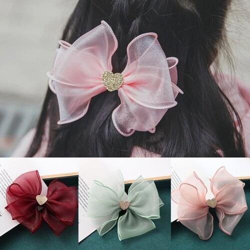Cute Girls Bow Hair Clip Hair Bands Girls Elastic Hair Band Hair Accessories Korean Headwear Children Hair Accessories Ornaments