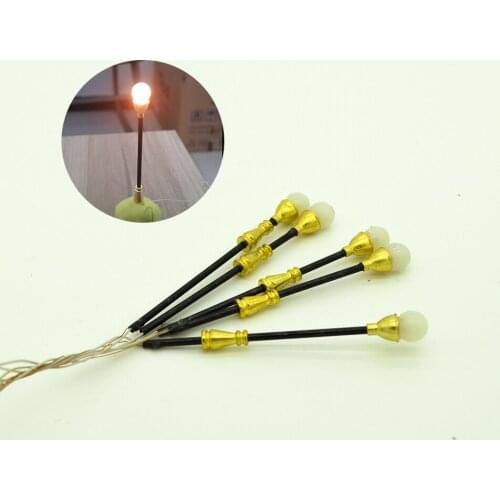 Model Toys Layout DIY Kits Accessories Mini Ho Scale LEDs Lamp Post Street Lights For Train Railway Railroad City Series