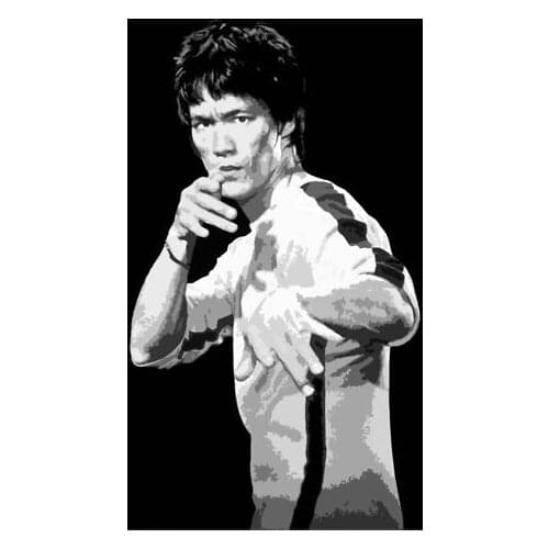 100%Handmade Bruce Lee Popart Oil Painting 40x28 inches in size