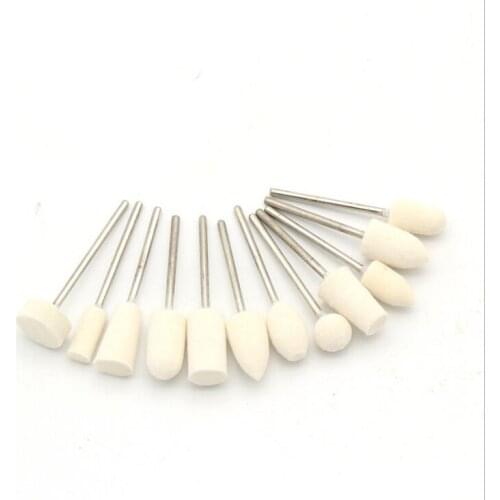 12pcs/set 2.35mm shank diameter Manicure polishing wheel