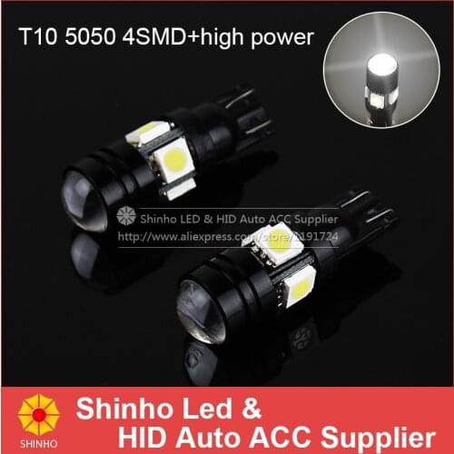 194 168 T10 4SMD 5050 LED Bulb Lamp Xenon White 12V Parking License Plate Light Free shipping