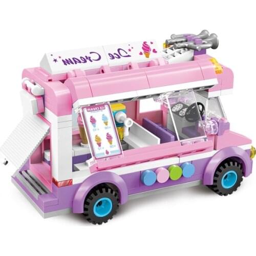 Enlighten Building Block City Cars ice cream car 212pcs Educational Bricks Toy Boy Gift-No Box