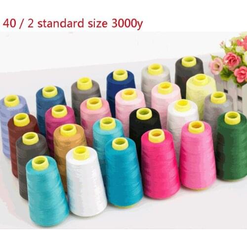 3000yards High Strength Polyester Embroidery Thread Cotton Machine Sewing Threads Hand Sewing Thread Craft Sewing Supplies
