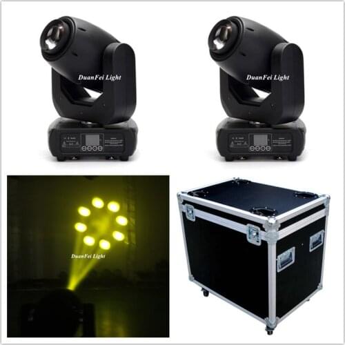 8pcs+4 Flycases) 150Watt LED Beam Moving Head Lyre DJ light Dmx Professional Stage Disco
