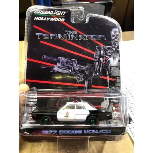 Greenlight cars 1/64 1977 Dodge Monaco Hollywood Series Terminator movies Future Warrior