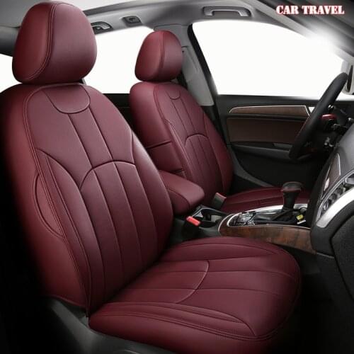 CAR TRAVEL Custom Leather car seat covers For SUBARU XV Outback Impreza LEGACY Forester Tribeca Automobiles Seat Covers