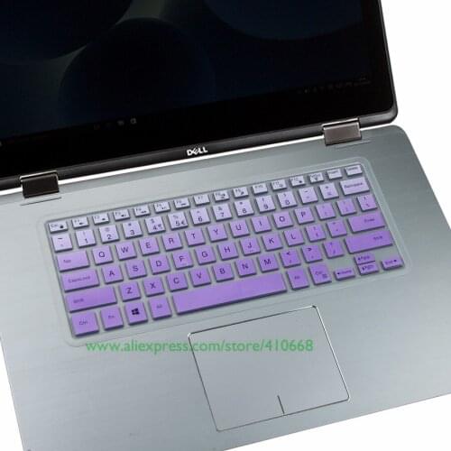 Colorful Silicone Keyboard Skin Cover Protector For 2018 Dell Inspiron 13 5000 13.3 inch i7370 i7373 5580 5482 3482 14" notebook