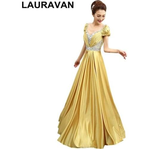 Cheap simple elegant modest a line gold red blue special occasion formal girls prom gowns unique 2020 dress long gown
