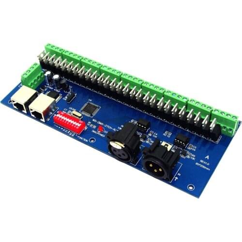 DMX512 27Channel Controller Decoder Constant Voltage Common Anode For RGB Dimmer WS-DMX-27CH-RJ45