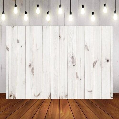 Mehofond Wood Floor Backdrop white wooden wall photography Background Photo studio Banner Props Photo Booth Props