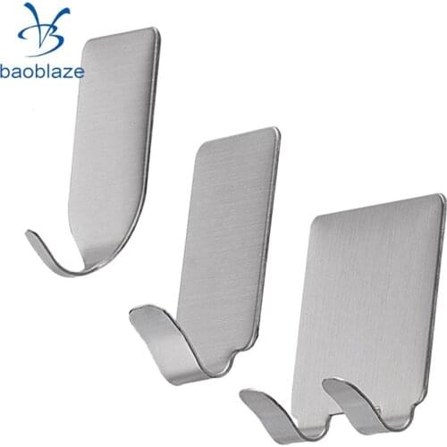 Stainless Steel Bathroom Coat Robe Hat Towel Hanger Rack Hooks 3 Design to Choose