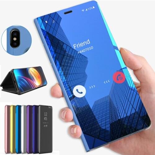 Retro Flip Book Leather Cover for OPPO A9 A5 2020 A11X Smart Mirror flip wallet case for OPPO Realme 5 Pro Realme Q Reno 2 cover